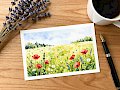 Postkarte mit Aquarell-Motiv