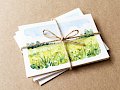 Detailaufnahme des Aquarell-Drucks